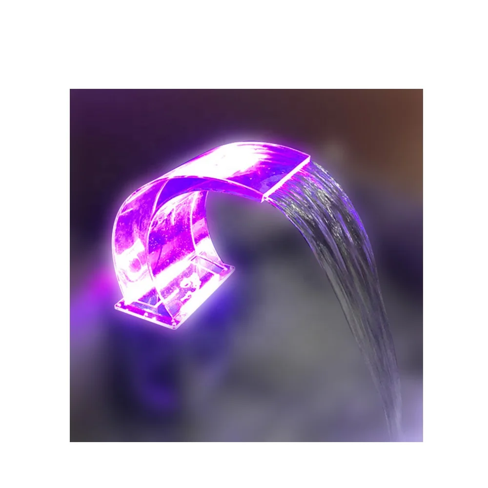 Высококачественный акриловый уличный бассейн водопад со светодиодной подсветкой для различных видов приятного массажа водопад