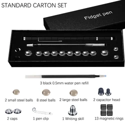 Magnetic Toys Building Blocks Fidget Spinner Pen Decompression Multifunctional Ballpoint Magnets Metal Pen Changeable Shape