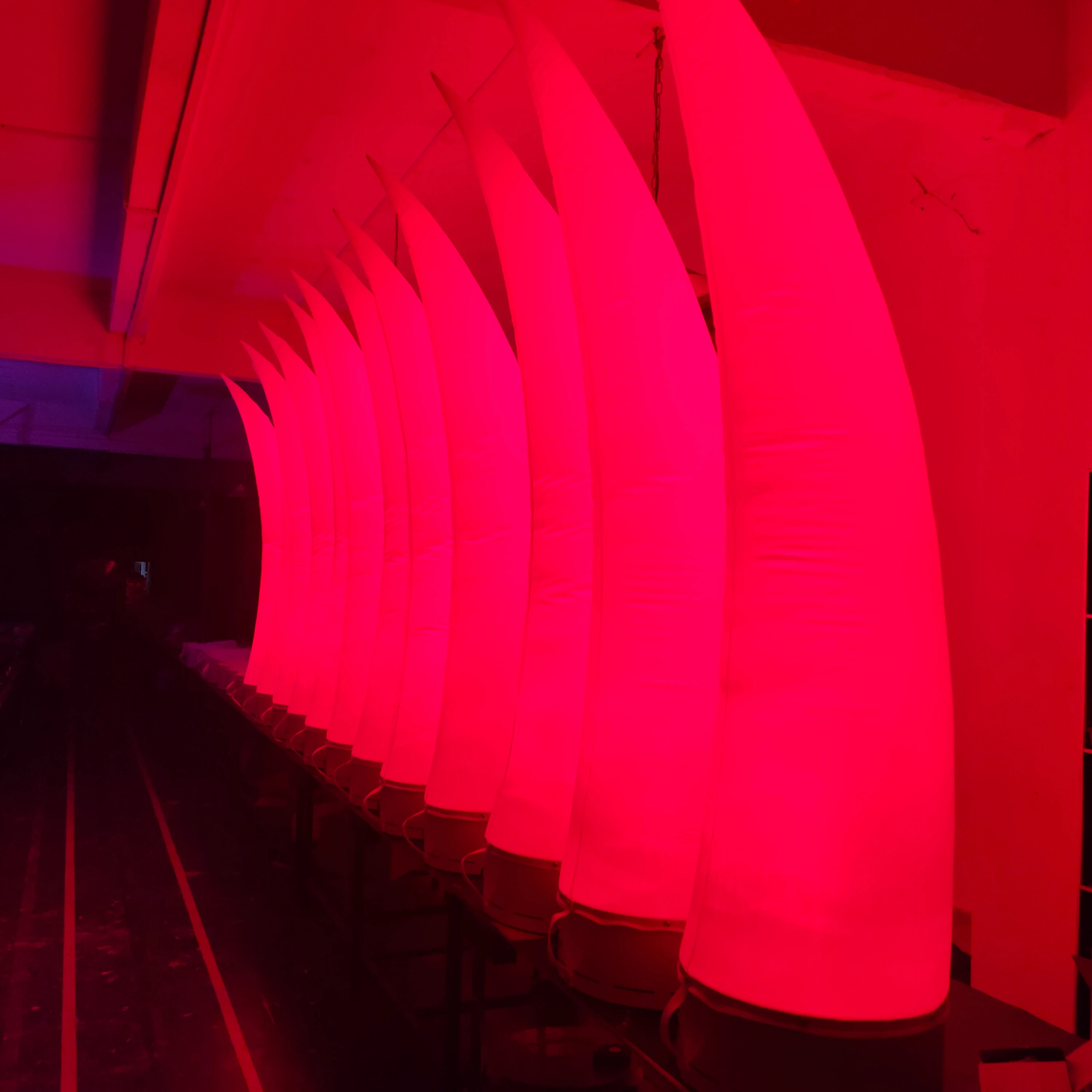 inflatable pillars Party DJ Decoration RGBW Led Battery Powered Advertising Inflatable Light Columns Glowing Pillar For Wedding