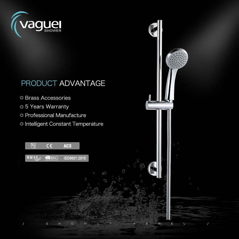 Vaguel flexible thermostatic shower mixer shower column set