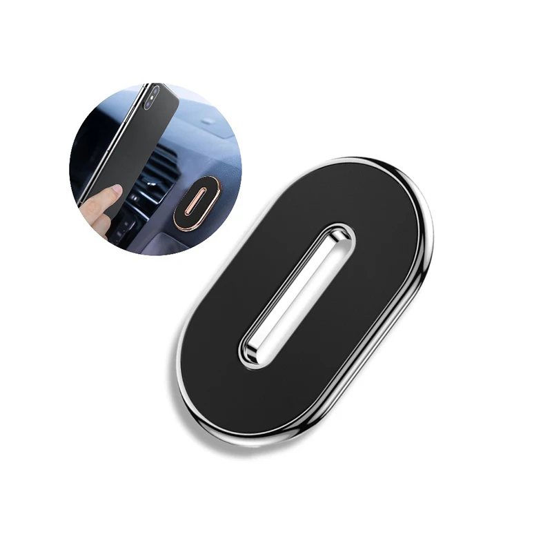 Degree Rotation Adjustable Magnetic Car Mobile Phone Holder Metal Strong Phone Stand Magnet