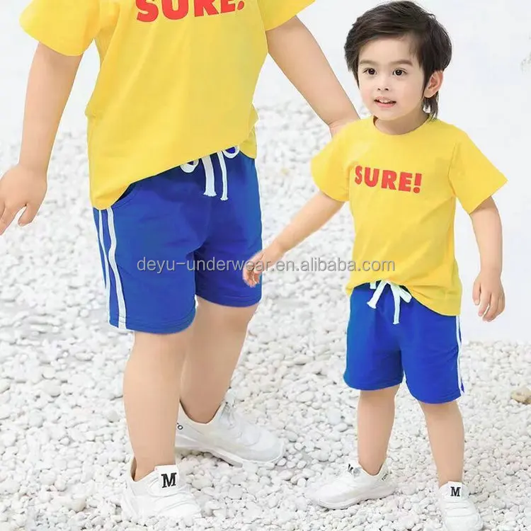 1Dollar Model XYJ004 Series Wholesale DEYU Children Ages 2-7 Years Fast Sell Mix 3 Size For Kids Boys Beach boys shorts