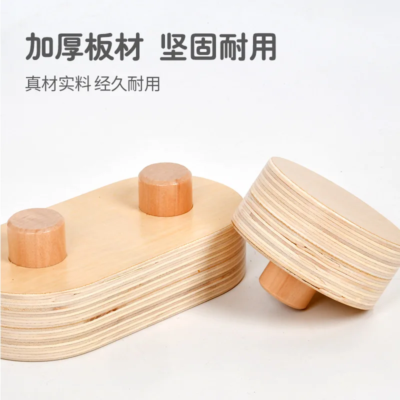 Wooden 6PCS Toddler Montessori toys training Build Coordination and Gross Motor Skills Balance stepping kindergarten Beam toys