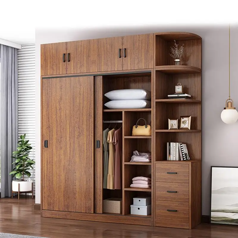 cheap pvc covered door  modern wardrobe  bedroom wardrobe