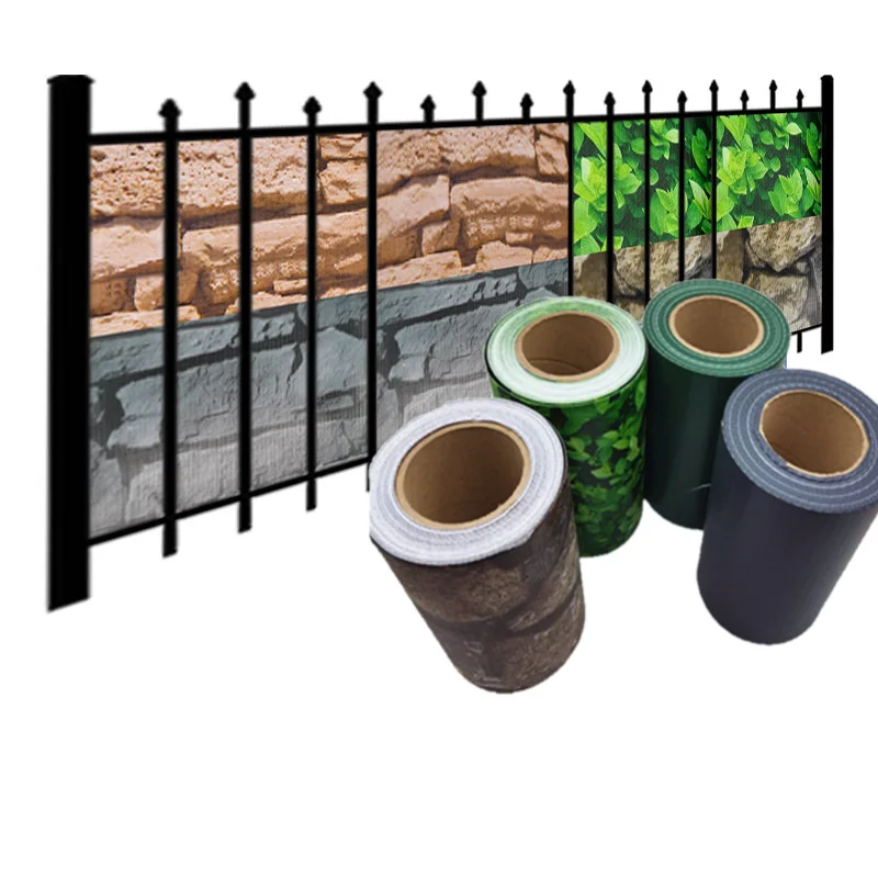 100% waterproof uv resistant pvc strip screen fence for garden privacy