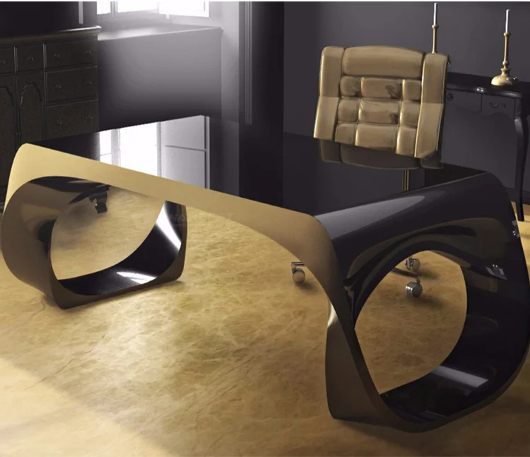 Special Design Fiberglass Office Table Leg Custom Design Marble Stone Ergonomic Office Desk Chair