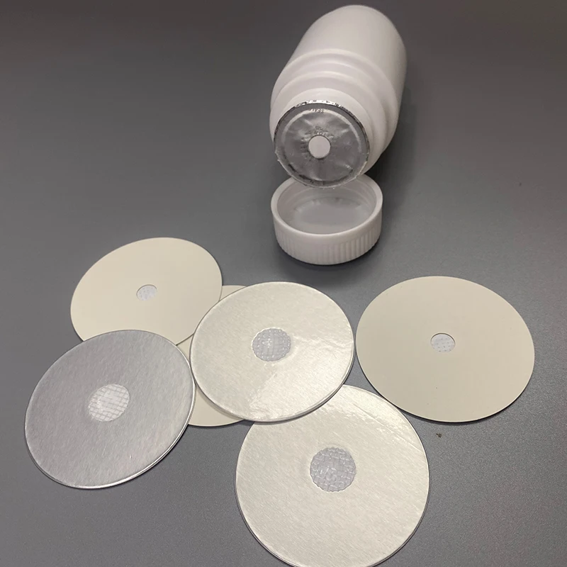 Pressure Sensitive Aluminum foil seal liner wad cap sealing gasket for PE PP PET Glass bottle cap seals