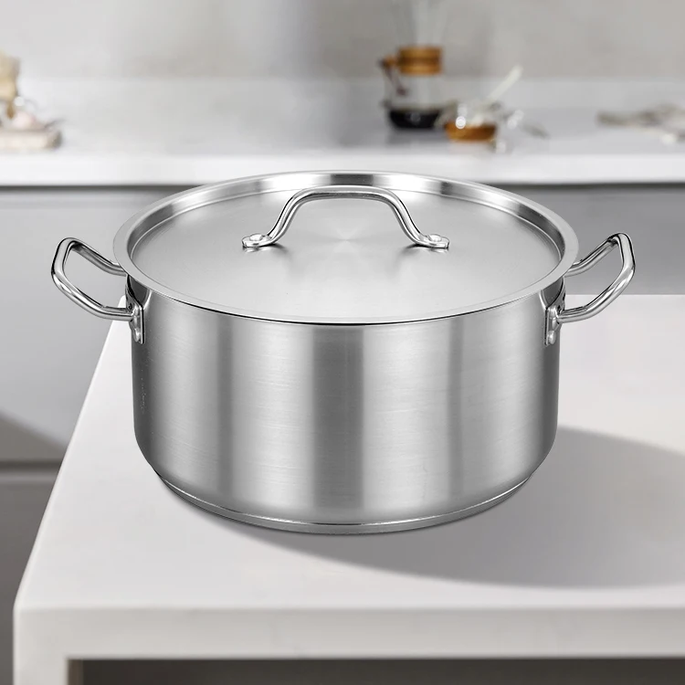 Stainless Steel Kitchen Cookware Cooking Pots With Stainless Steel Cover Kitchen Cook Pot