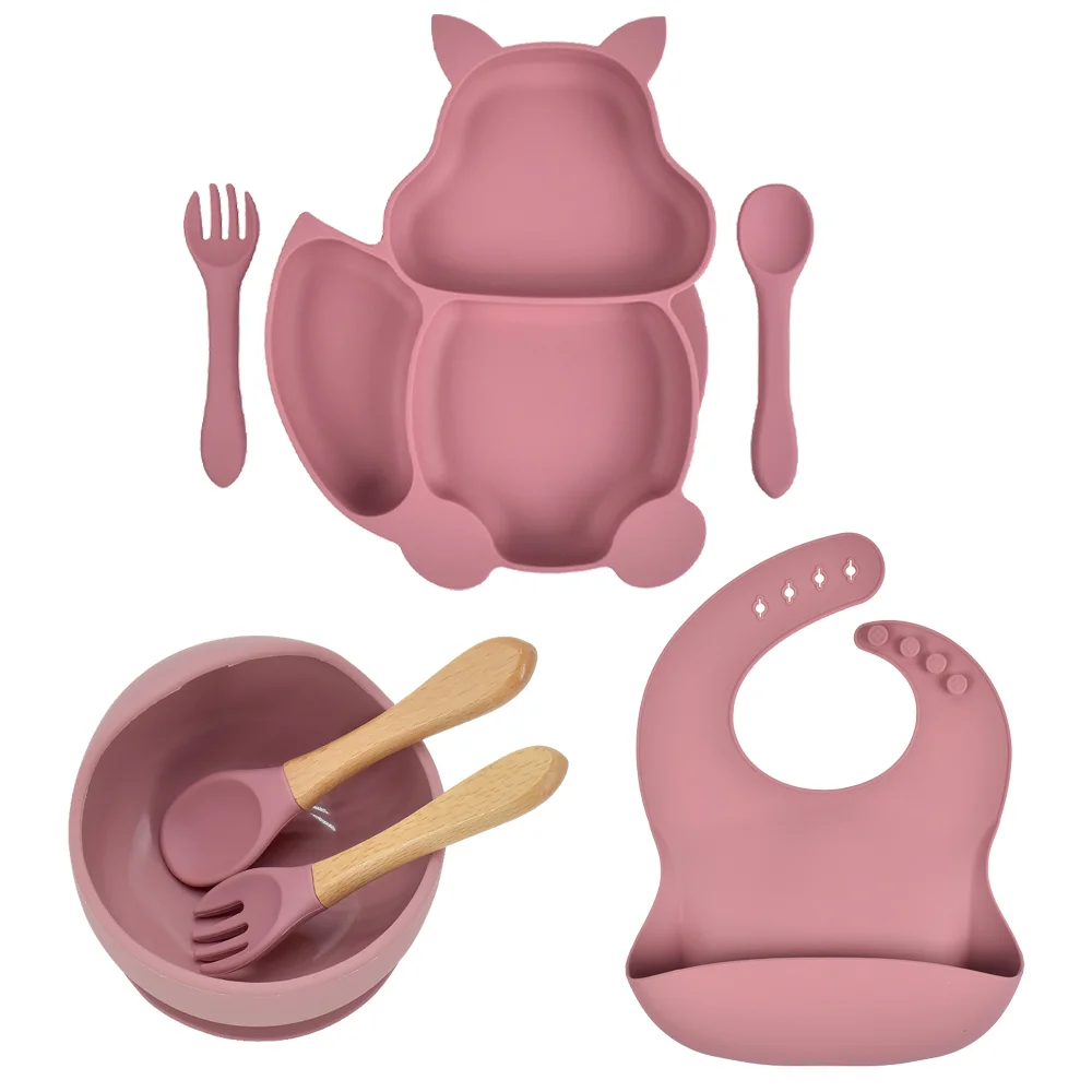  Baby sectioned silicone plate cone fox baby
