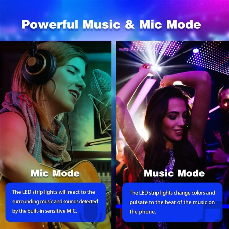 Flexible 5m 10m USB Remote App Bluetooth Controlled Sync to Music 5V Smart 5050 room house decorative Rgb Led Strip Light