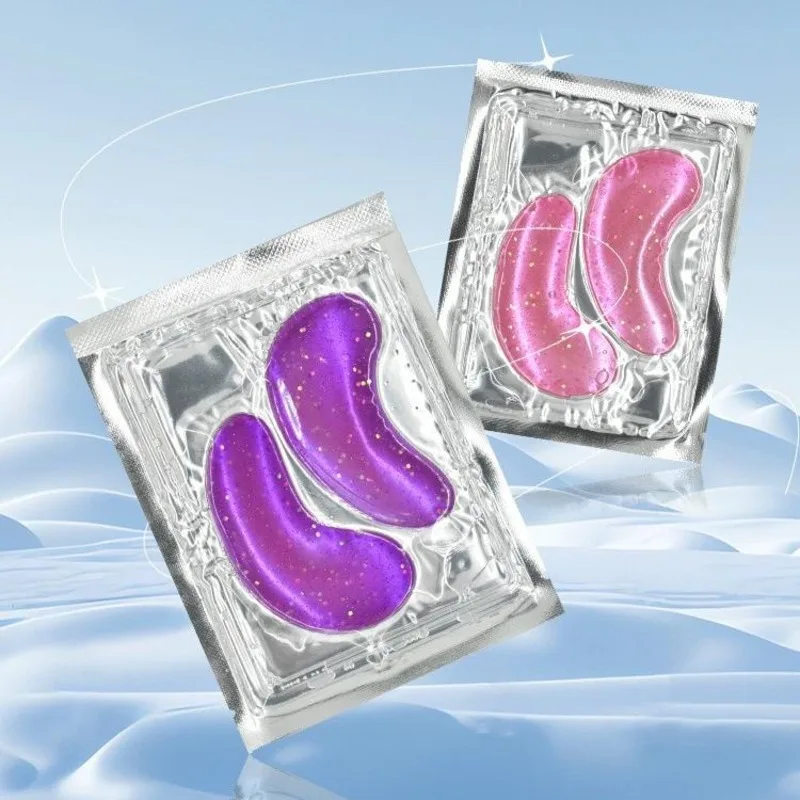 Crystal Pink Gold Eye Mask Dark Circle Hydrogel Eyemask Collagen Gel Brightening Moisturizing Glitter Eye Bag Patch