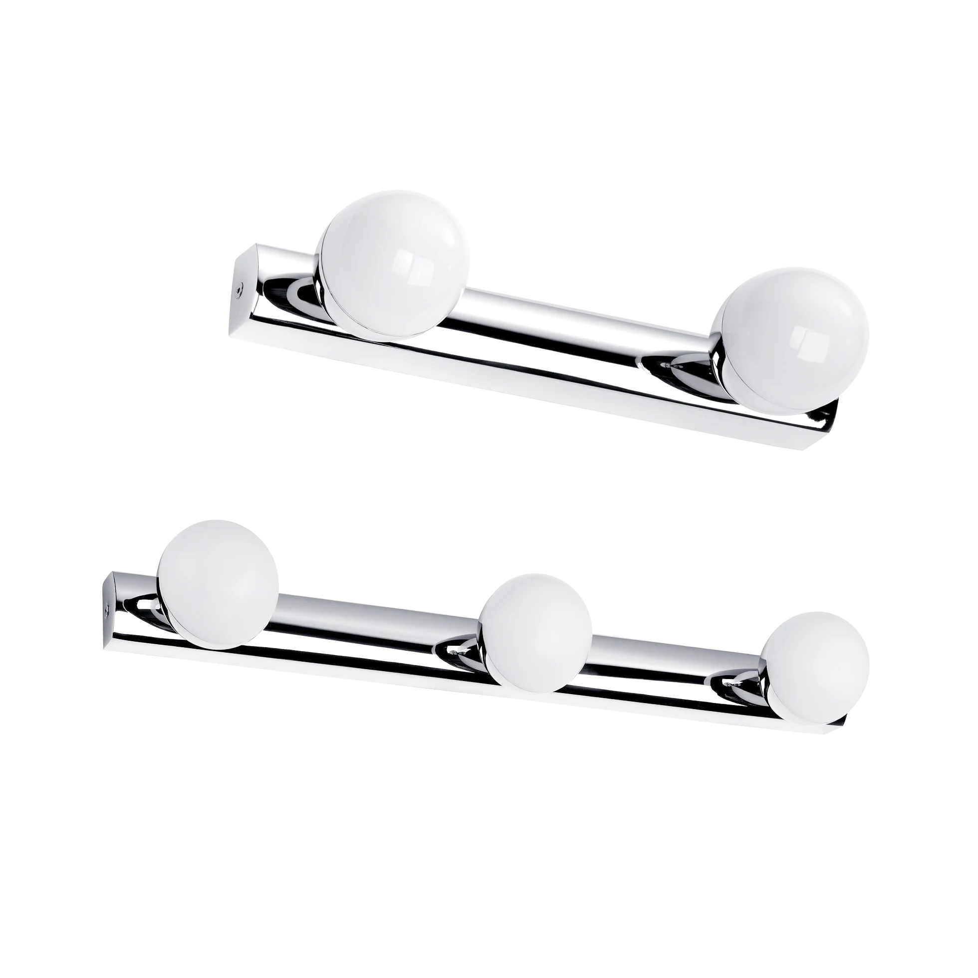 Waterproof Ip44  COB Stainless Steel Glass 8W 12W  2 balls 3 balls Vanity Mirror Light for Bathroom Bedroom