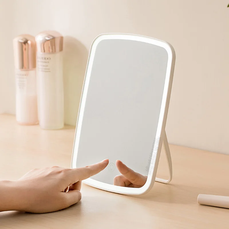 Зеркало для макияжа Xiaomi Youpin Jordan Judy умное портативное настольное светодиодное освещение складное световое
