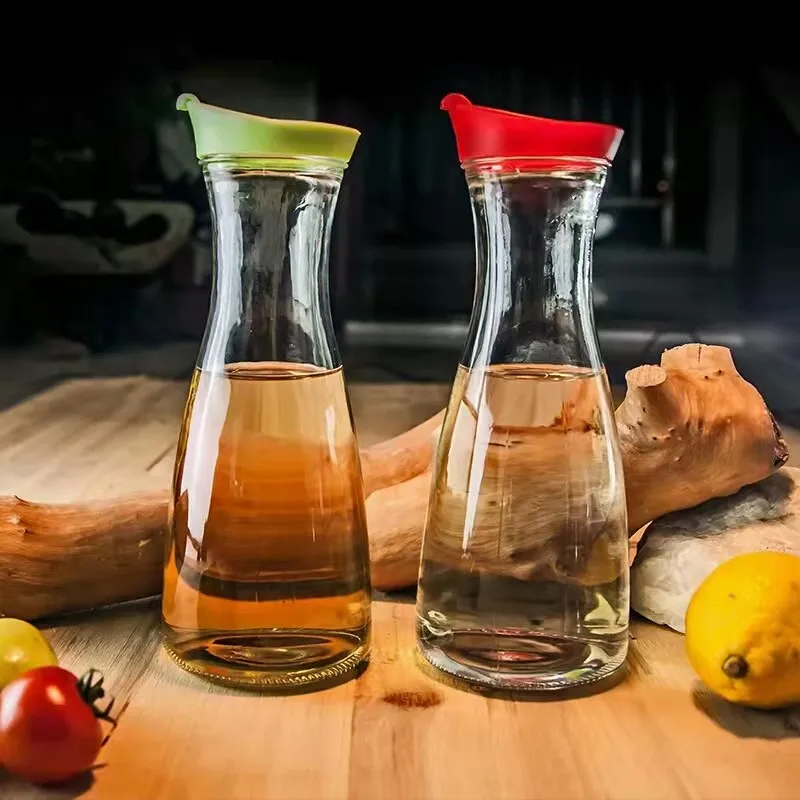 Juice Lemon Brazil Milk Bottle 1000ML Beverage Pitcher BPA Free Transparent Glass Water Bottle With Lid