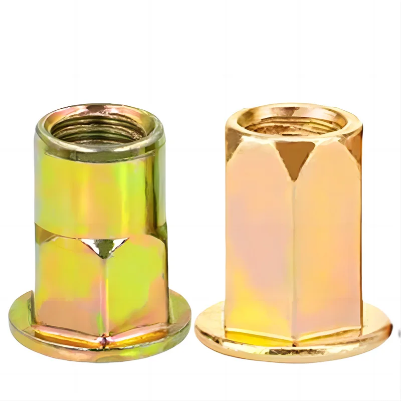 chinese factory Stainless Steel, Carbon Steel M3 M4 M5 M6 Flat Head Rivet Nuts Set Insert Reveting Multi Size Rivet Nuts/