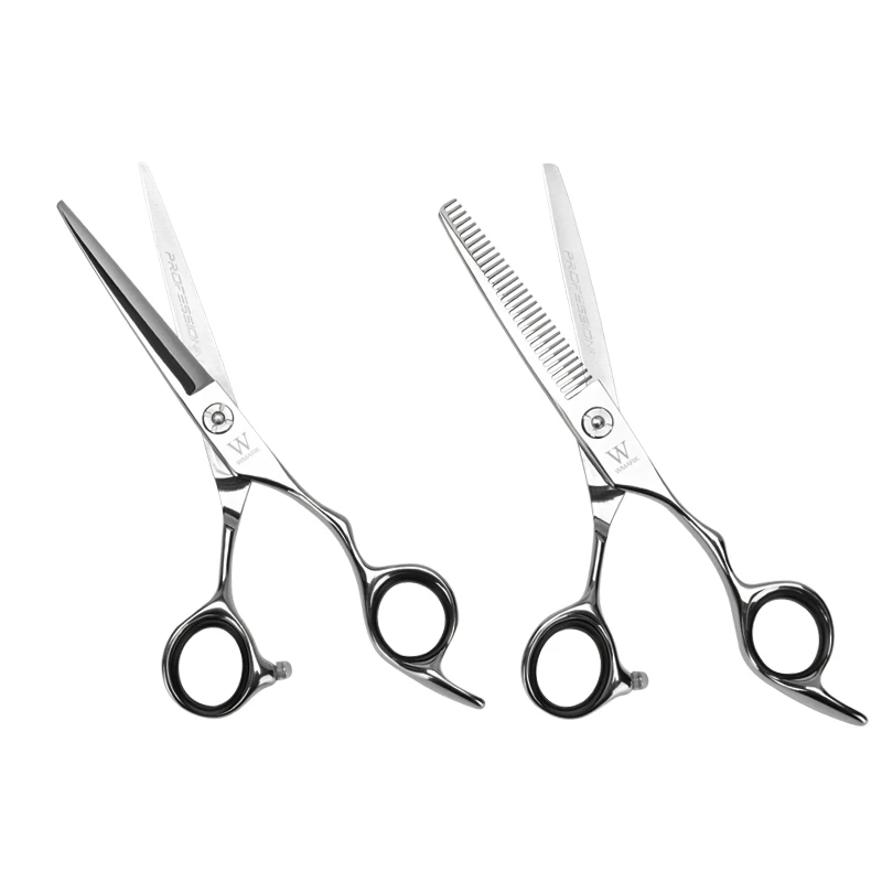 Wmark 6Cr13 Stainless Steel Scissors Set Salon Shears Cutting Professional Scissors Set For Barber Salon