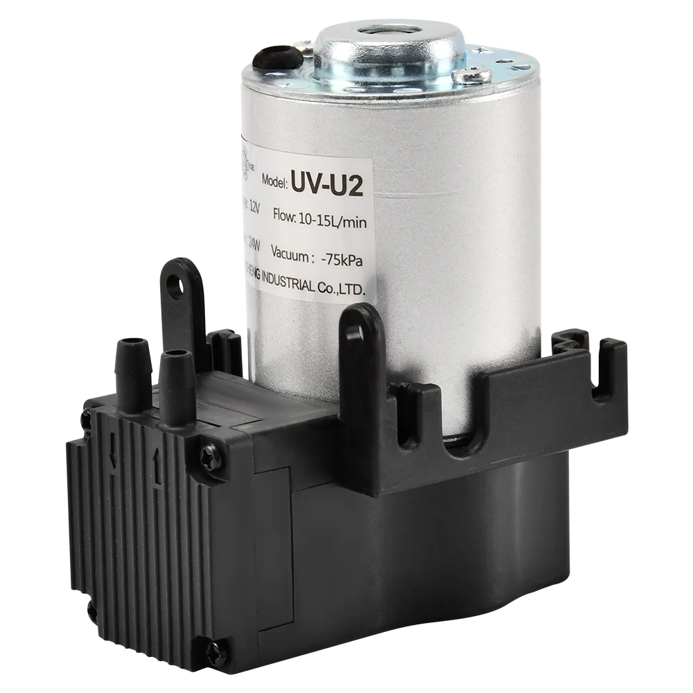 UV-U2 12V/24V/220V 13W Industrial DC Mini Electric Negative Air Pressure Diaphragm Vacuum Pump For Medical Equipment