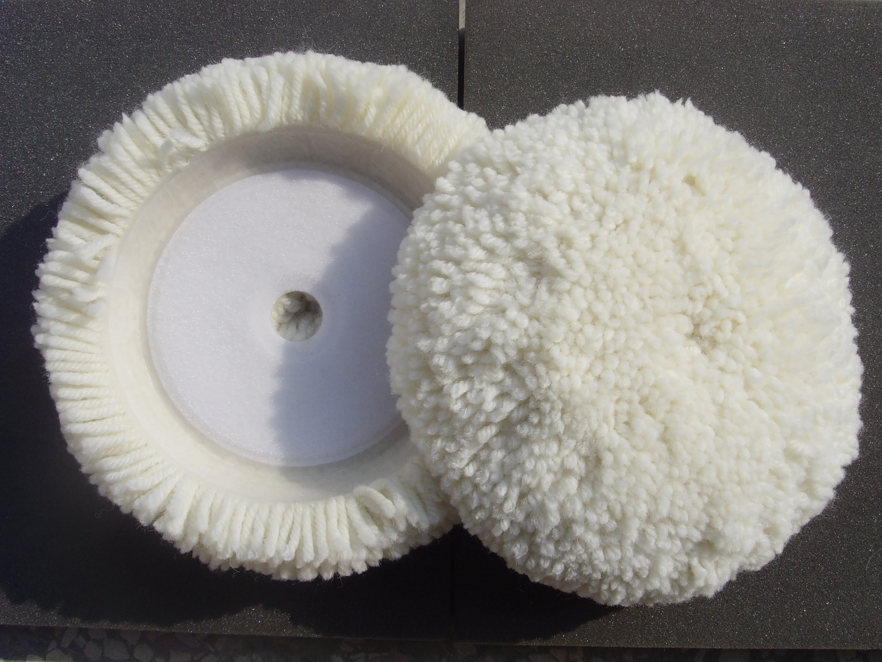 100%Australia natural color woolen polishing pad 7' inch