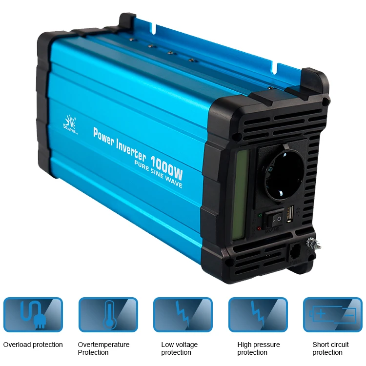 1000W DC24V To AC220V Pure Sine Wave Power Inverter USB 5V 2.1A Remote control function