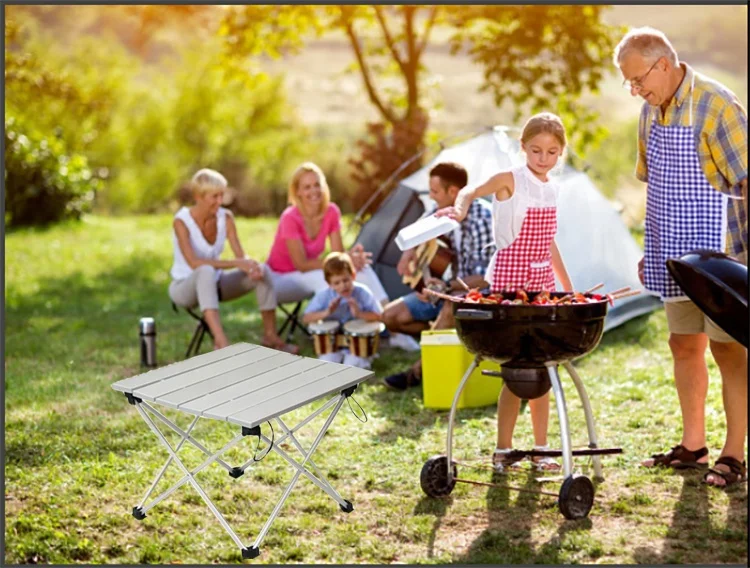 
Singda Lightweight BBQ Beach Camping Foldable Table Small Folding Outdoor Cooking Camping Aluminum Mini splicing Table 