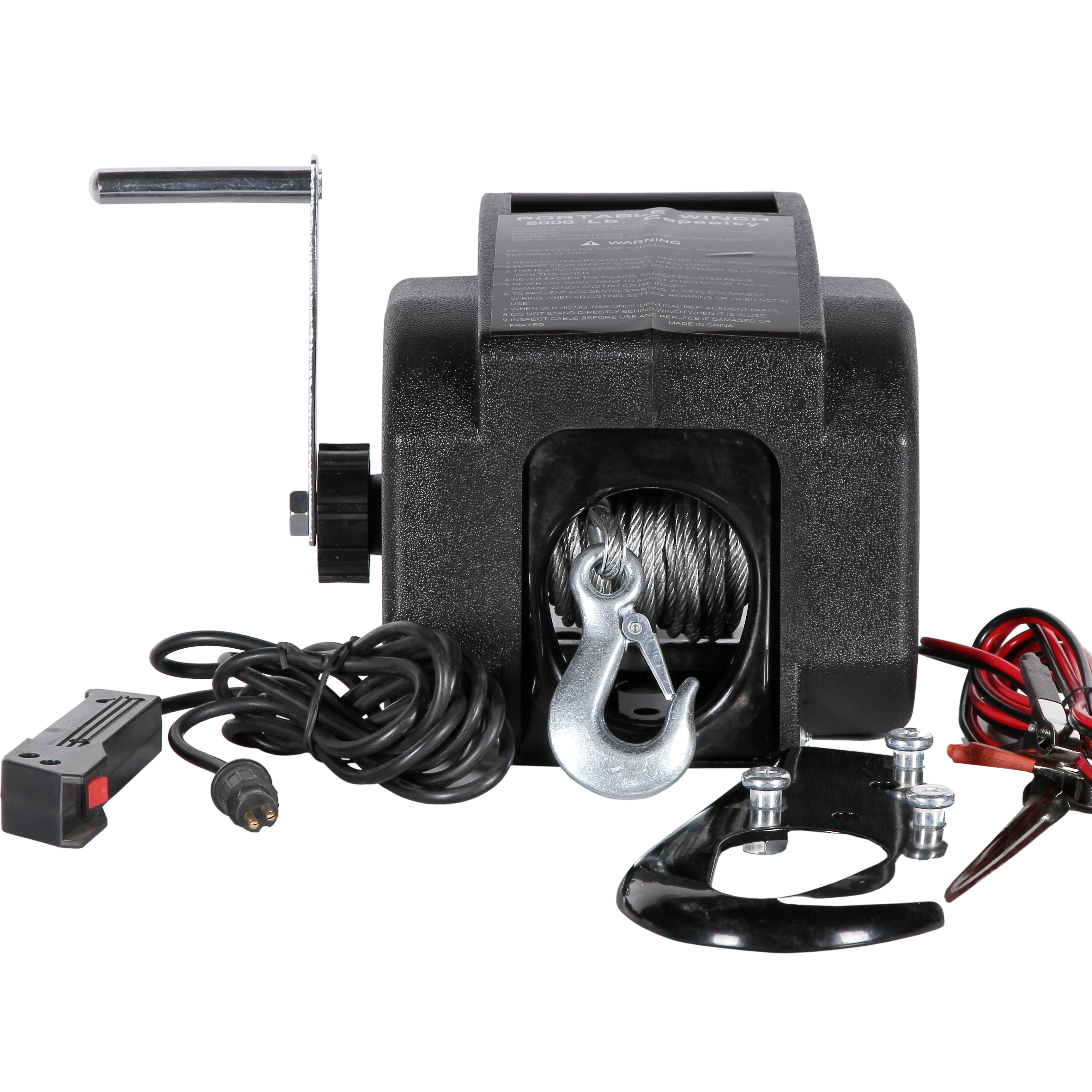 12V 2000lbs cheap small electric tailer boat winch