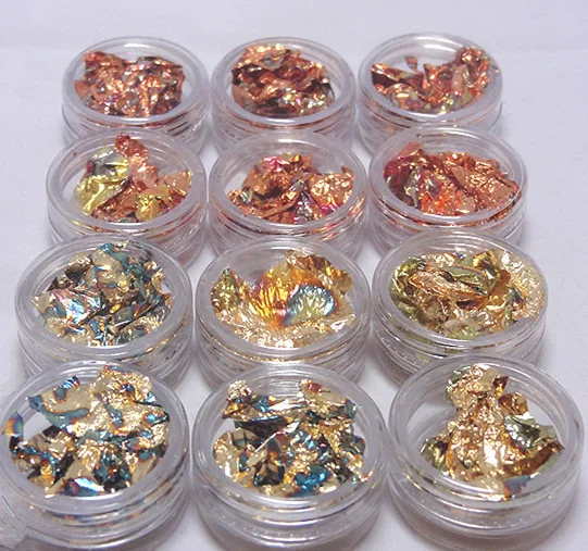 
hot sale design beautiful colors nail art gold foil leaf nail art for nail decoration 