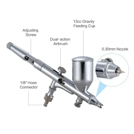Airbrush BT-181 for makeup, nail art kits, body painting , cake cookie decoration air brush