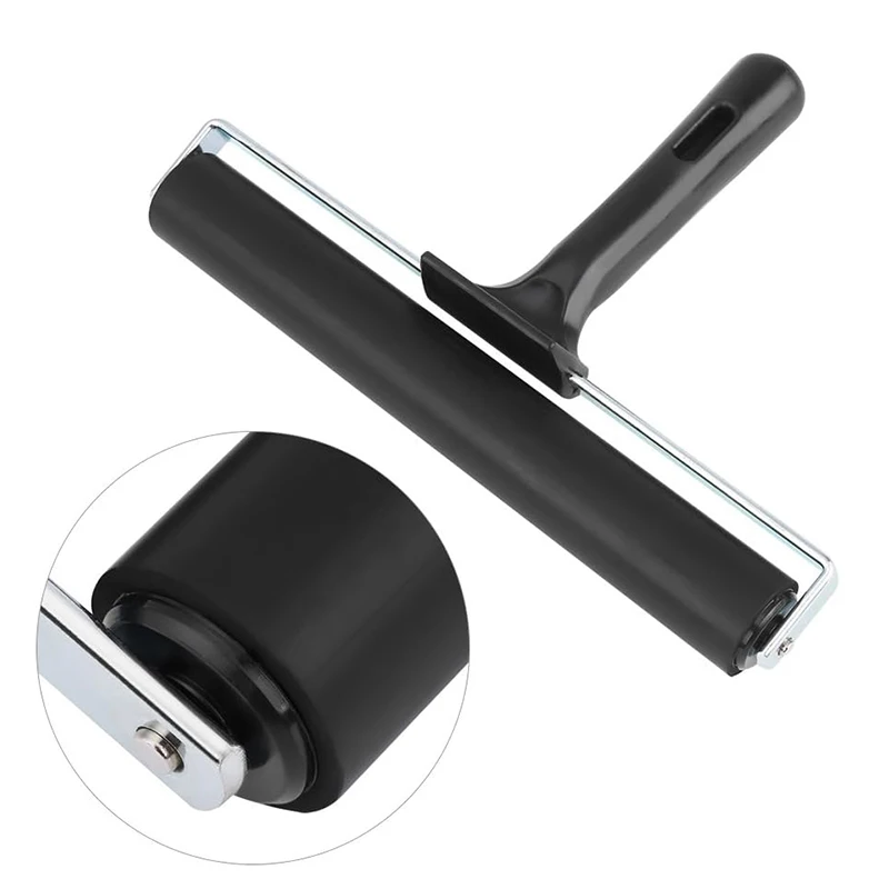 20cm Construction Tools Printmaking Stamping Wallpaper Gluing Application Glue Rubber Brayer Roller