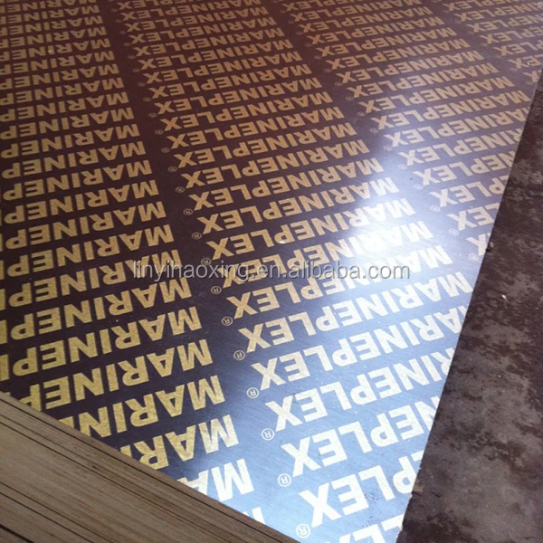 Construction grade poplar core 18mm*1220*2440 marine plex film faced plywood