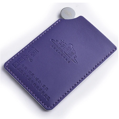 PU Leather Small Portable Mini Cosmetic mirror for makeup, Heart Shape Leather Mirror Pocket Mirror Leather Custom Logo