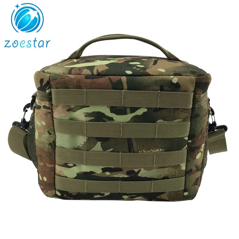 Tactical Lunch Cooler Bag Office Work Travel Picnic Beach Insulated Lunchbox Organizer with Molle Webbing