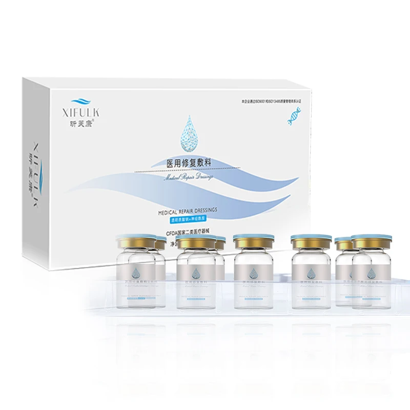 Private Label Skin Repair Anti Aging Wrinkle Moisturizing Revitalizing Skin Care Mesotherapy Serum With Hyaluronic Acid