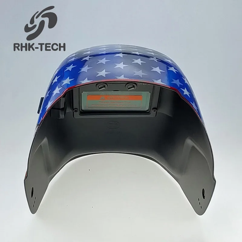 RHK 2024 промышленные защитные наклейки DIN16 авто затемнение солнечной безопасности сварочный шлем с регулируемым головным убор