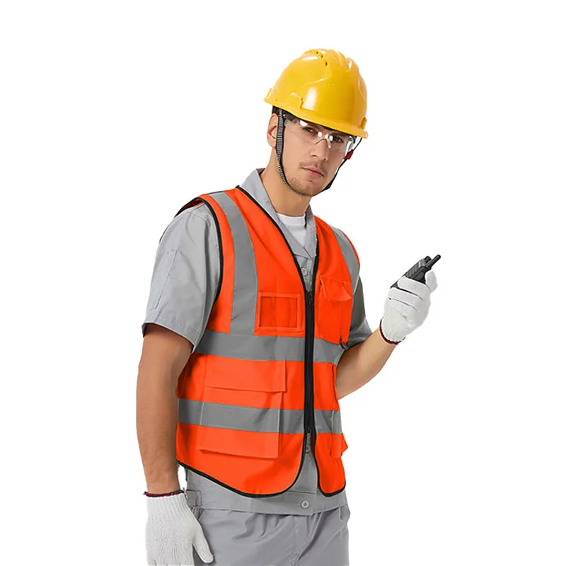 blue High Visibility Custom Reflective Safety Vest for Warning