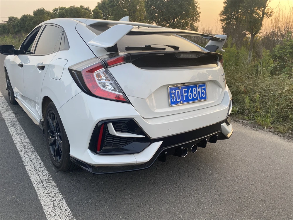 High Quality TR style body kit For Honda civic hatchback 2017-2020 spoiler car