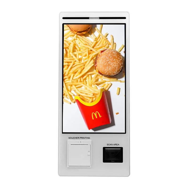 21.5' touch screen Ordering Fast Food Restaurant Self Service Order Kiosk POS system self pay machine
