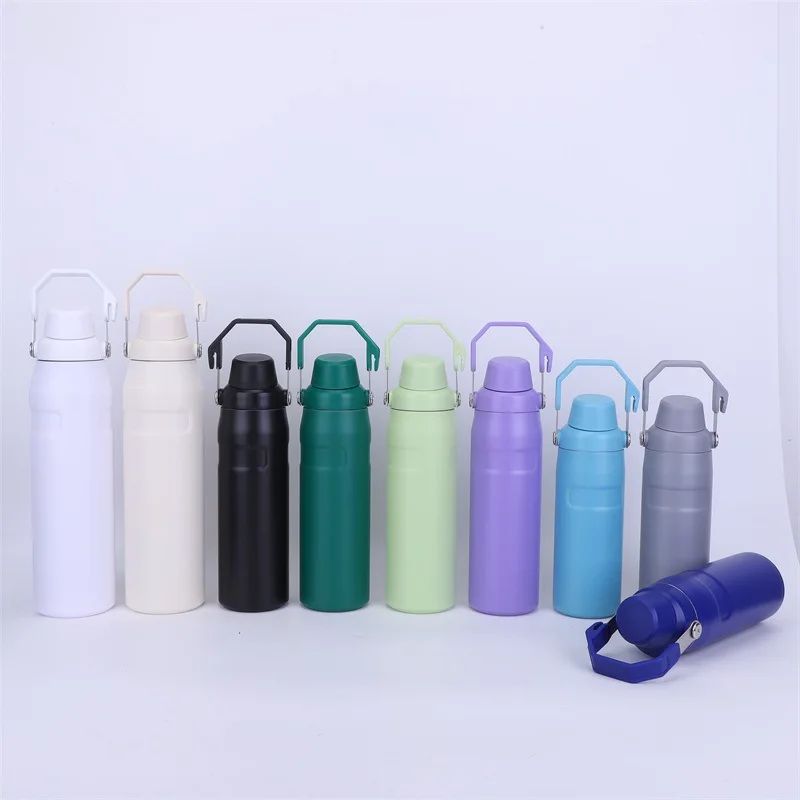Custom 16oz 24oz 36oz Double Wall Portable Flasks Vacuum Thermo Insulated Water Bottle Stainless Steel Water Bottle With Lid