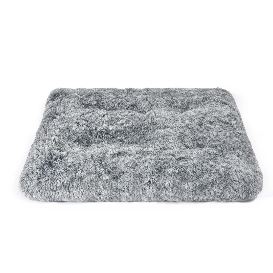 Dog bed pet cage mat Anti-slip removable machine washable dog mat faux fur comfortable and soothing pet bed