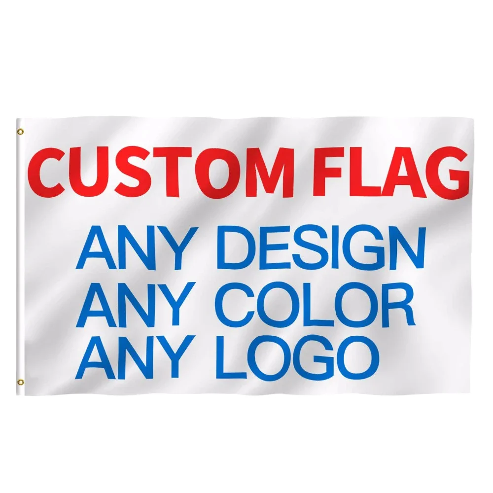 Custom flag 3X5 FT Design Print Your Own Logo/Photo/Picture/Text - Customized Indoor outdoor decoration Gift 90x150CM Banner
