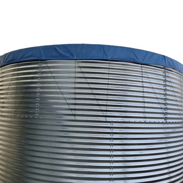 
50000 liters Galvanized Pressed carbon Steel Water Tanks Hot Dip Corrugated Metal Water Tank 