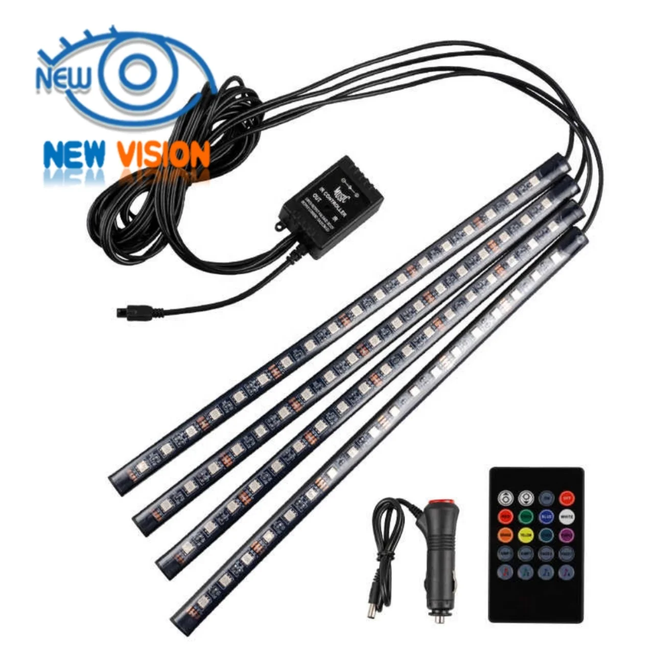 
RGB Car Foot Lights Interior Atmosphere Led Strip Decorative Light 