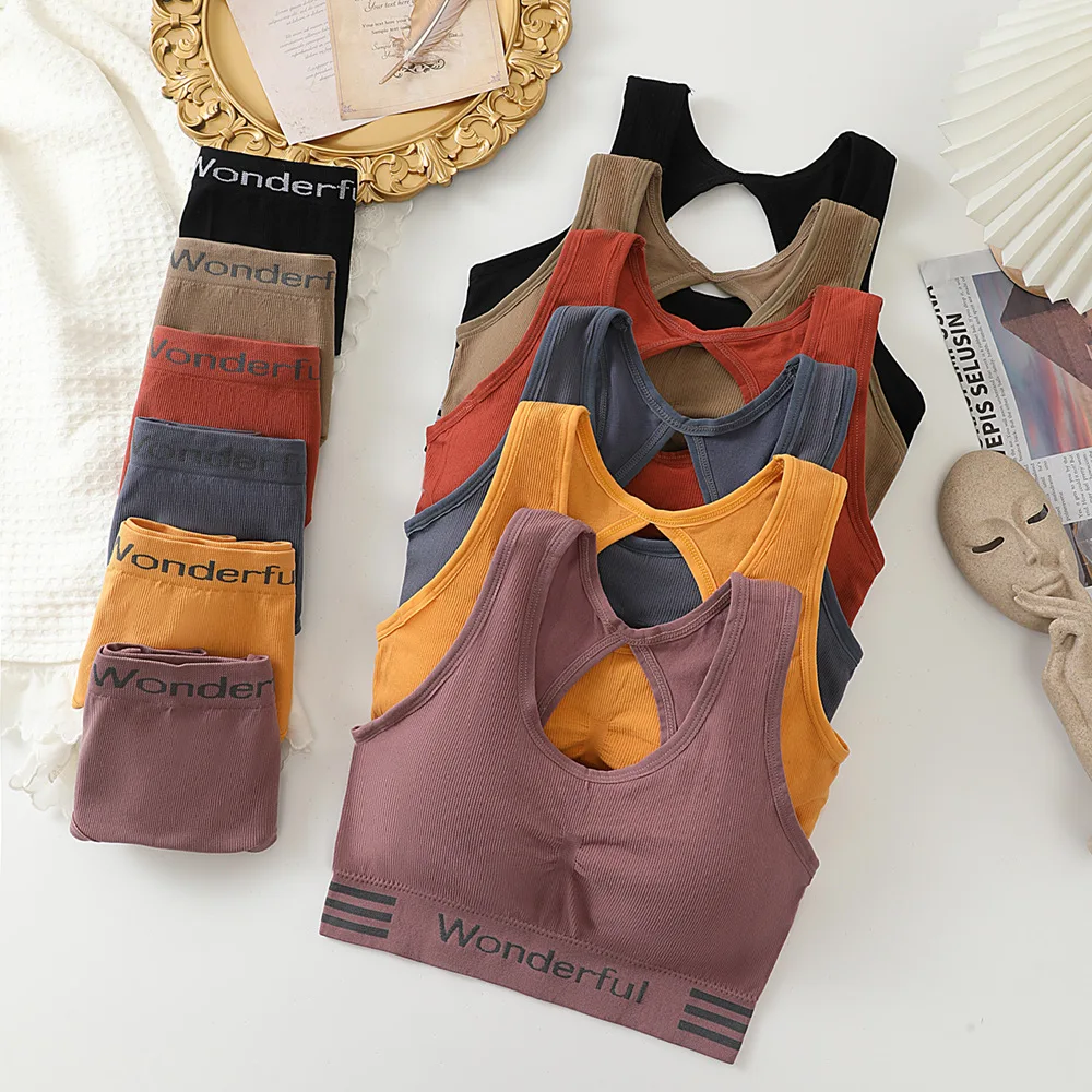 fashion casual girls clothing sets breathable Quick Dry two piece set women clothing bra and panties sets for women