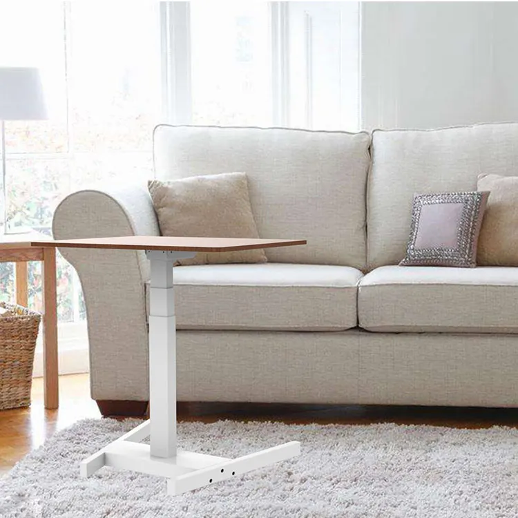 Best Electric Portable Standing Trestle Desk With One Leg adjust standing desk computer