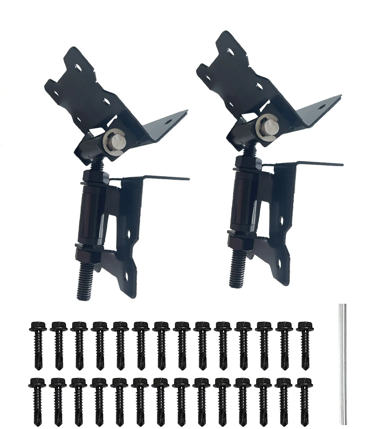 Self Closing Gate Hardware Hinges Heavy Duty for Wooden/Vinyl/PVC Fences,90 Degree Adjustable