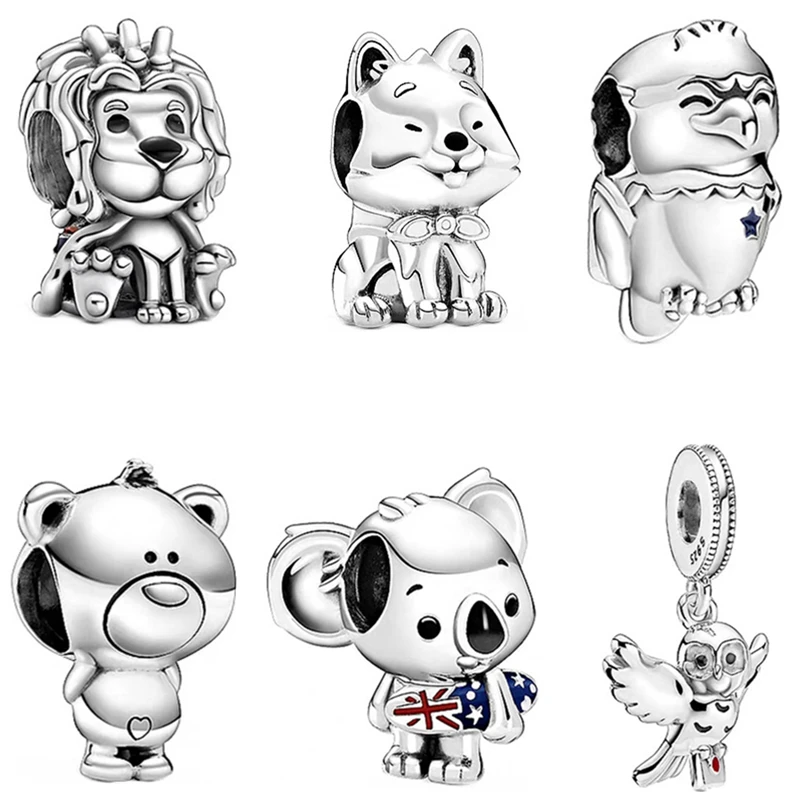 Wholesale Jewelry Animal Charm 925 Sterling Silver Animal Beads For Jewelry Making