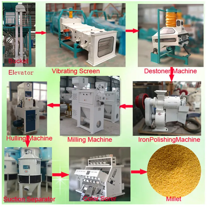 High Output New Type Millet Processing Machine in India