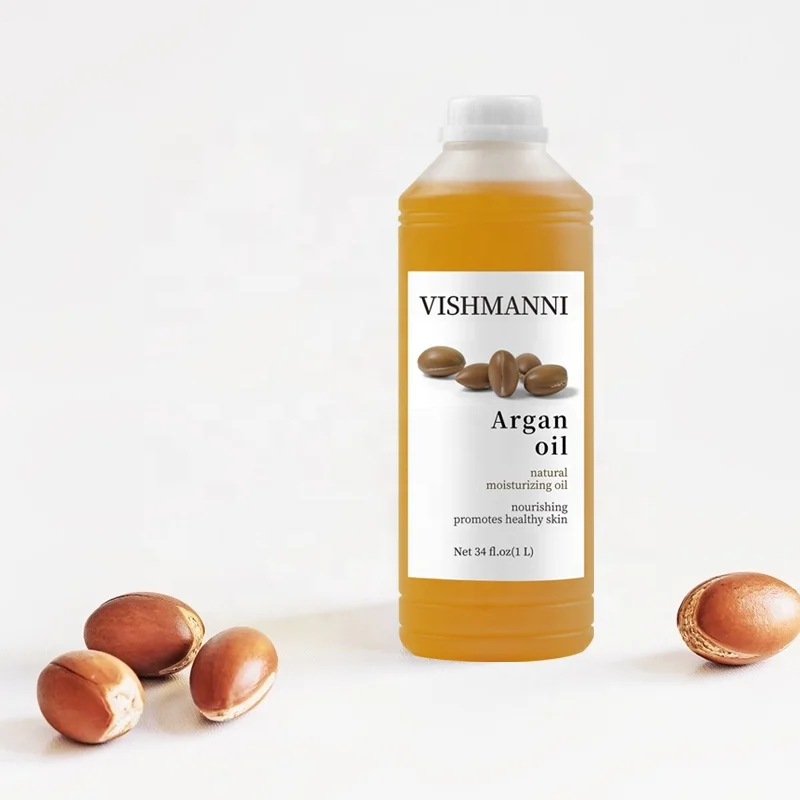 Wholesale 100% Pure Organic Argan Oil Refined Morocco Carrier for Hair Care Nourishing Bulk Hair Oil with Natural Fragrance