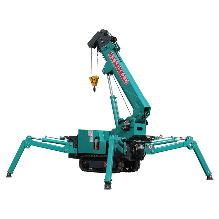 SuiZhong Diesel Electric Spider Crawler Crane Small Hydraulic Crane Machine 5 Ton Spider Crane For Lifting Machine