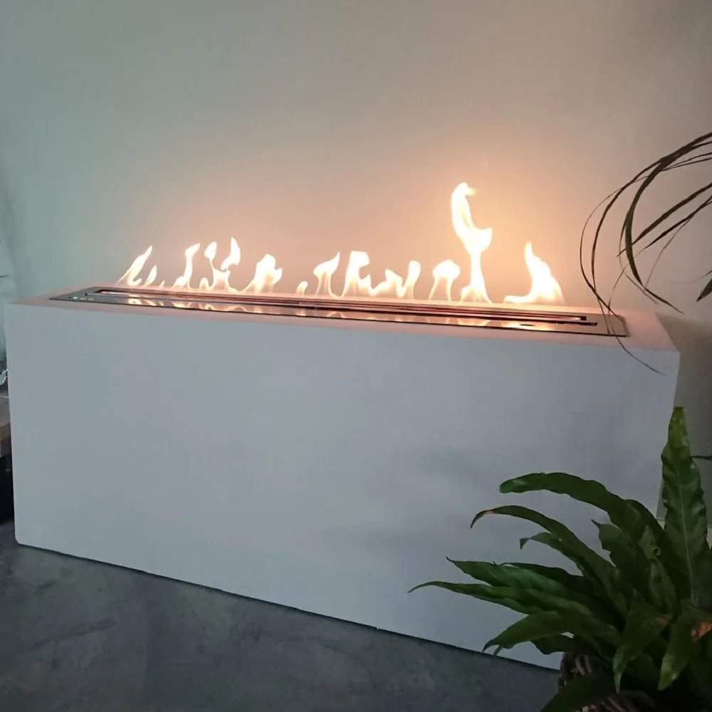 Hot sale 72 inches stainless steel burner fireplace Indoor Automatic Bio Ethanol Fire Burners