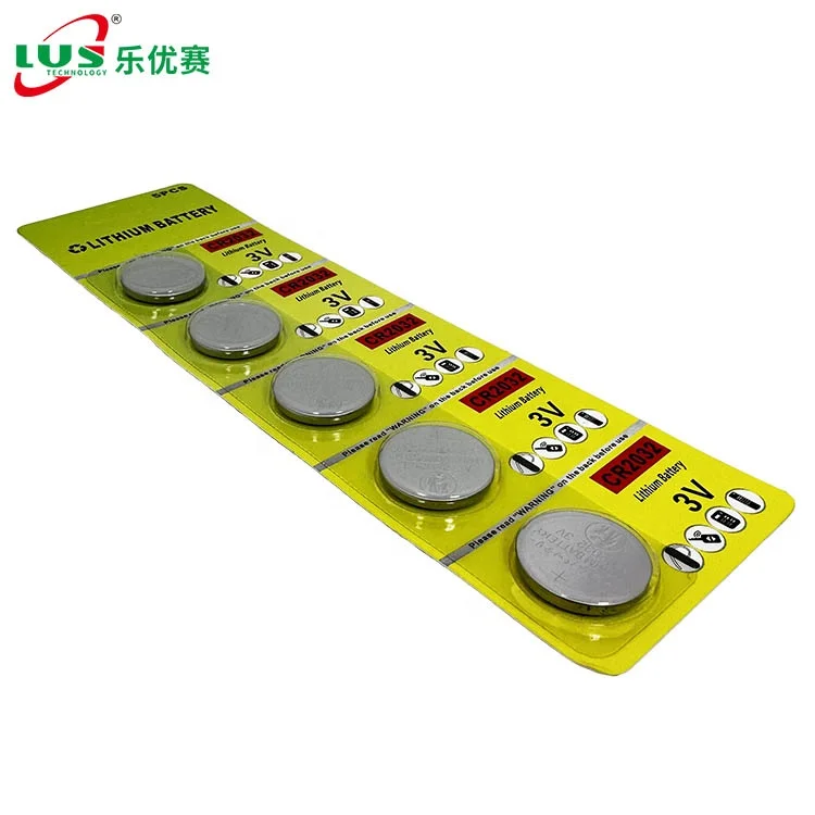2032 Battery CR2032 Lithium 3v 5 Count blistcard 3V Lithium Coin Batteries 220mah lithium metal battery 240mah